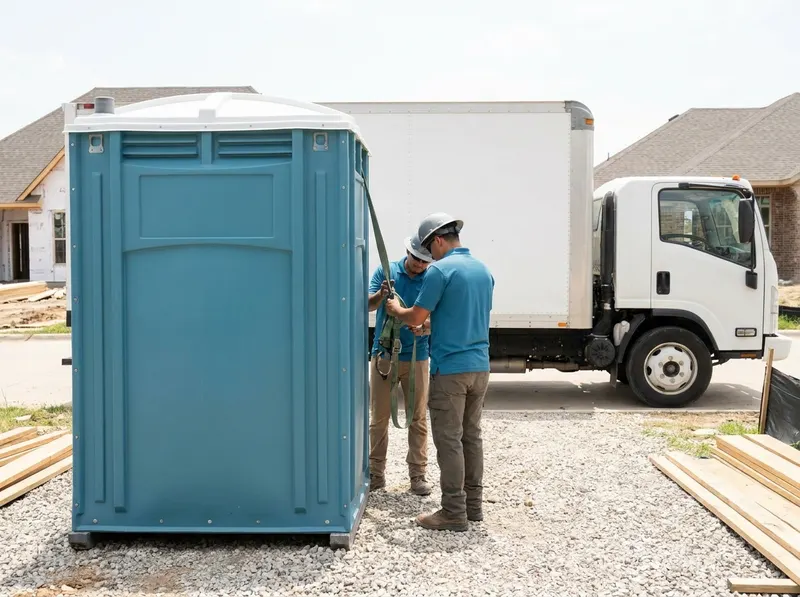 Crane-Liftable Construction Portable Toilets in Cedar Hill, TX