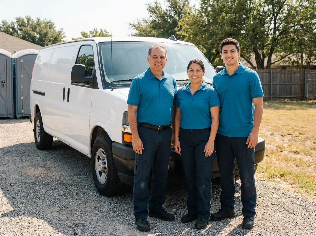 Fresh Way Portable Restrooms portable toilet rentals team in Cedar Hill, TX